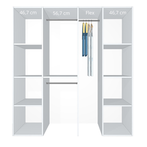 Inventar fra bredde 180 cm til 200 cm - Kitchn - Model A